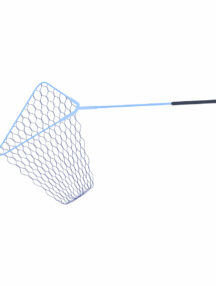 Fishing landing net blue color