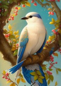 Creative Water Color Bird Poster