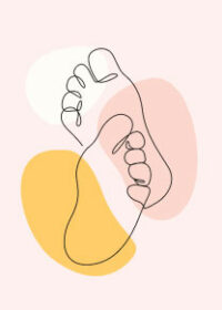 Baby Feet Showing Poster