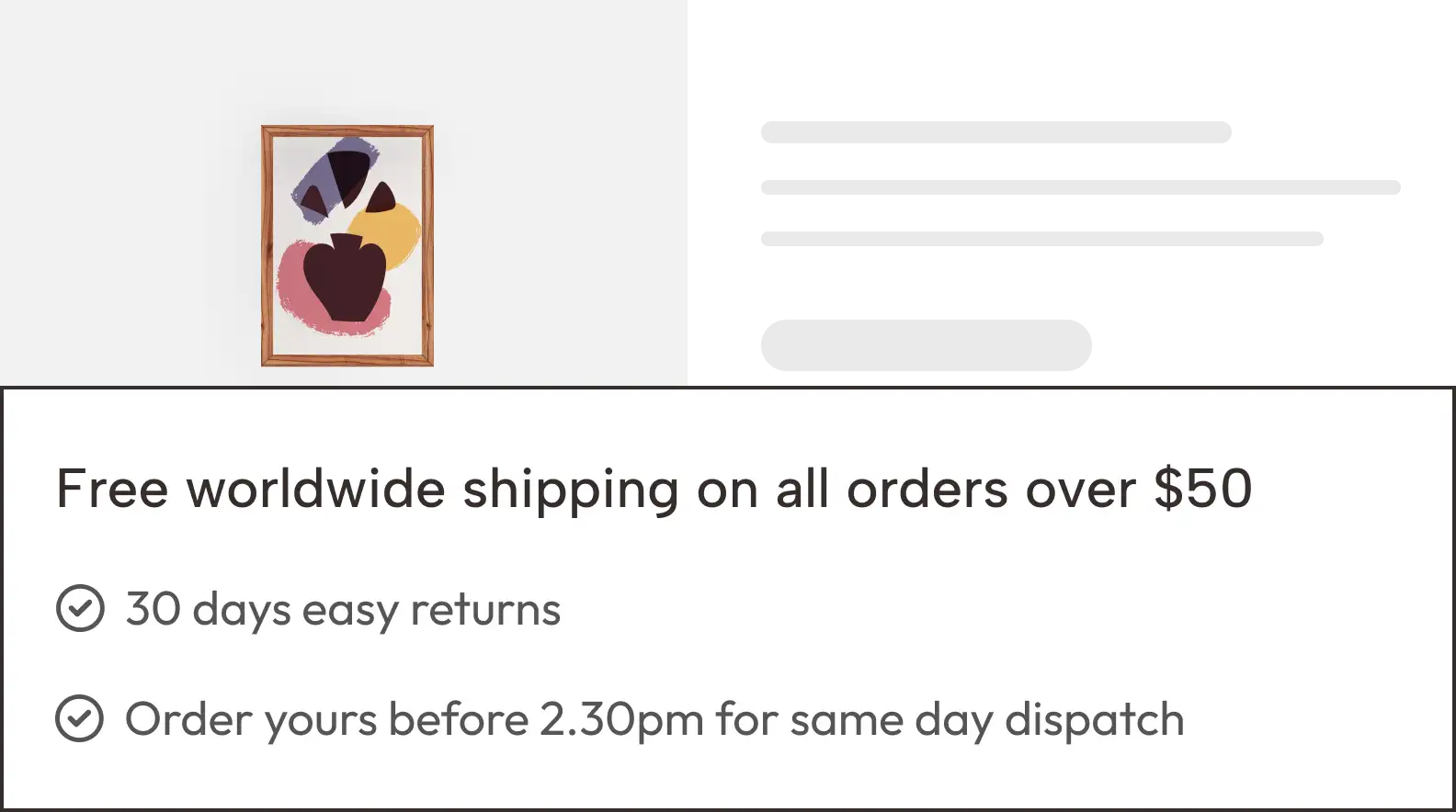 Free Shipping Notice