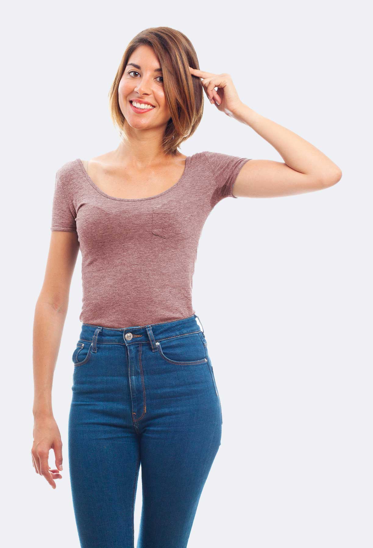 Cotton Tight Fitting Navel Cut Short Sleeved Women's Cropped Top