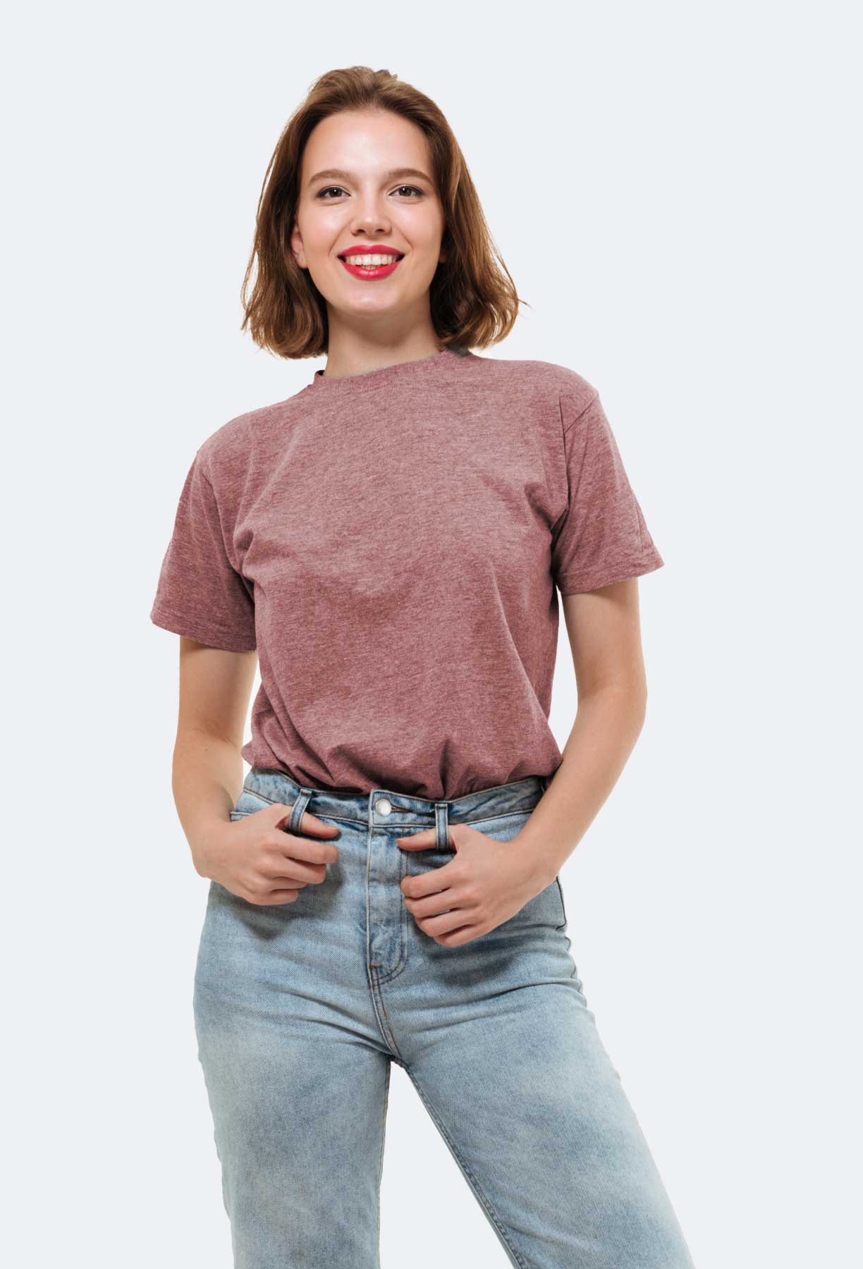 Contrast Round Neck T-shirts